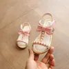 Sandals Girl Summer Mode Kids Baby Meisjes Bling Pearl Prinses voor Little Big Girl's Shoes Peuter Pink