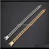 Link, ketting drop levering 2021 modeheren armbanden 14k ketens Cuban link armband punk hiphop sieraden goud sier kleurstïsletje ontwerp m