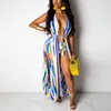 Women Sleeveless Summer Halter Backless Dress Sexy Boho Beach Party Dress Night Out Club Vestidos (Shorts Included) 210702