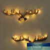 Vintage hars antler houder wandgemonteerde dop jas hanger / rack home decoratieve dier herten hoorn muur haak voor opknoping