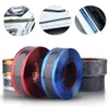 Car Stickers Anti Scratch Door Sill Protector Rubber Strip Carbon Fiber Car Threshold Protection Bumper Film Sticker Styling PVC soft glue material