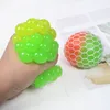 6.0cm Bicolor Squishy Ball Fidget Toy Mesh Squish Grape Ball Anti Stress Venting Ball