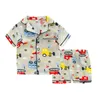 SAILEROAD Cartoon Car Pajamas For Boys Cotton Pyjamas Kids Pijama Infantil Sleepwear Child Home Wear Clothes Set 211109