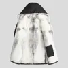 Men's Leather & Faux Hooded Big Raccoon Fur Collar Parkas 2021 Winter Warm Thick Cross Mink Liner Jackets Clothing Chaquetas Hombre Gmm550