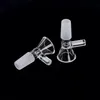 14mm 18mm Male Glass Bowl Clear Color For Hookahs Bong With Handle Smoking Tool Slide Bowls Water Piece