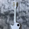 Guitare électrique personnalisée avec couleur blanche et quincaillerie dorée, fabrication rapide de haute qualité, guitarra8287393