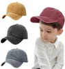 Dzieci Czapka Baseball Retro Pure Color Ball Caps Dzieci Myte-Light Czapki Letnie Sunshade Hat 8Colors WMQ1189