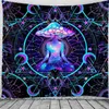 Tapisseries multifonction mur tapestry champignon homme imprimé couverture suspendue yoga voyage de couchage nat à la maison el décor2986215