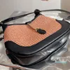 مصمم حمل حقيبة مصغرة أكياس إضفالية تحمل العلامة التجارية crossbody حقيبة سترو المرأة محفظة الإبط أزياء الكروشيه عادي 30210hardware الأسود الكتف