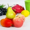 Party Decoration Artificial Fruits And Vegetables Home Fake Orange Peach Apple Pear Grape Ornament Food Pography Props