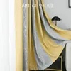 Gardin draperier 310cm höjd gula strippade fönster för vardagsrum blå dekoration sovrum lyxiga cutains