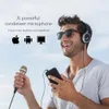 Xiaokoa запись Condenser Micro Mobile Micro 3.5mm Джек Microfone Компьютер PC Karaoke Mic Phone