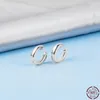 Mini Hoop Earrings 925 Sterling Silver Jewelry Cirle Round 18 K Gold Plated Fashion Cool Earring Present Box Pack Huggie4785520