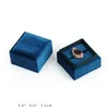 100pcs/lot Creative Square Corduroy Jewelry Box Ring Pendant Boxes Velvet Necklace Rings Storage Gift Case Wholesale SN2601