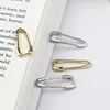 ANENJERY 925 Sterling Silver Grapaction Clip a forma di orecchini per le donne Uomo Fission hot Gold Argento Colore Creatività Gioielli S-E1436 Y1010