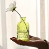 Creative Simple Glass Vase for Flowers Castvase Vase Desktop Home Decoration Accessories Flower Decoration 210409