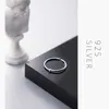 Minimalistische glänzende Zirkon 3 Farbe Ring für Frauen Mode 925 Sterling Silber Einstellbare Freie Größe Fine Schmuck Geschenk 210707