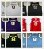 1996-97 Retro Basketbol Bryant Formalar Adam Mesh Mor Beyaz Sarı Siyah 1996-2016 Şöhret Salonu Vintage Yılan Ön 8 Geri 24 Gömlek 2006-07 2007-08 2008-09