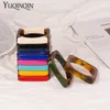 Vintage modeharts manschettmuffel Bangles för kvinnor Indian Mix Color Acrylic Square Geometrisk Bangle för Tjej Eleganta Smycken Q0719