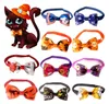 Chien Vêtements Pet Noeud Papillon Halloween Cosplay Cravate Réglable Animaux Noeuds Papillons Collier Chiens Accessoires Toilettage Produits En Gros