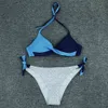 Sexy Cross Bikini Push Up Swimsuit Female Swimwear Women Two Pieces Set With Bra Cup Bathing Suits Summer Beach Wear Swim 210521