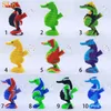 vente chaude forme d'hippocampe mini barboteur en silicone pipes narguilé bol en verre barboteurs d'eau pipe line crack cool dab rigs 6,0 pouces fumer bong