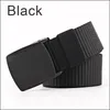 Fashion Canvas Belt Men Women Unisex Outdoor Tactical Plastic Buckle Solid Hiking Waistband Casual