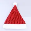 Jul Hat Santa Claus Sequin Mössor Xmas Dekoration TillbehörAdult Barn Färgglada Festival Party Cosplay Kostymer Cap BH4942 TYJ