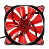 12 cm 3 pin 4 LED Light Light Computer Fan Cooler Headsink do Górnictwa Case - Red