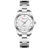Bracelet rose femmes montre petit cadran dames robe montres argent acier inoxydable étanche horloge Relojes280D
