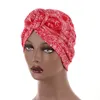 Frauen Turban Afrikanisches Muster Knoten Kopftuch Mode Warme Bandana Hüte Damen Chemo Cap Bandanas Haarschmuck Beanie/Totenkopfkappen Oliv22