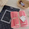 Stylish Letter Printed Bath Towel Soft Thick High Quality Couple Designer Jacquard Washcloth For Sports Swimming Beach Gift 2 Piece Set