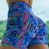 Exercício Surquira 2021 Ladies 'imprimiu a cintura de cintura alta Underpants Workout Workout Gym Tight Gym Compression Shorts#0803 Mulheres