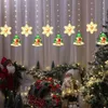 Fairy Light String Christmas LED étoile des rideaux de flocon de neige Lights Christmas Jolidor Chambre de mariage Décoration de vacances à la maison D2.0