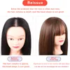 Sentetik peruklar mumupi kadınlar doğal renk düz saç patlama saçak üst kapanışlar saç tokaları 1014 inç klipsli saç parçaları 9909296