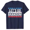 Lets Go Brandon Us Flag Colors T-shirt vintage Homme Vêtements T-shirts graphiques BN17