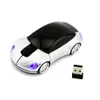 Wireless Car Mouse with light Computer Accessories 2.4GHz 3D Optical Wireless Mouse auto Mice Sports Car Shape Receiver USB For PC Laptop