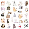 50 pièces-paquet mignon lapin animal autocollants en gros vinyle autocollant étanche ordinateurs portables voiture Scrapbooking bouteille d'eau guitare boîte planche à roulettes JDM bagages décalcomanie