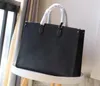 2021 Onthego Luxurys Designers Сумки для покупок через плечо холст книжная сумка Сумочка с тиснением Totes Высококачественные женские сумки через плечо кошелек