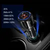 Dual USB-portar 2a Real LED Light Car Charger Power Adapter för iPhone11 12 13 Pro Max Samsung HTC Android Phone GPS MP3