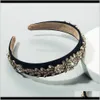 Accessories Baroque Court Wind Super Flash Rhinestone Glass Diamond Flower Band Female X4Kiv Headbands Ja9Og9112278