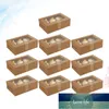 10st White Paper Packing Boxes Cupcake Containers Eco-Friendly Baking Muffin Små Inlägg Kaka Hållare Cookie Present Wrap Fabrikspris Expert Design Kvalitet Senaste