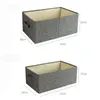 Clothing Storage Boxes organizer Polyester Fabric Clear Baskets Containers Bins Clothes toys books Organizer 211102