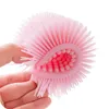 Cute Soft Silicone Body Brush Wash Bath Shower Exfoliating Skin Fit For Baby Bath Shampoo Massage Cleaning Brush Tools 210724