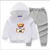 Barnkläder set Baby Boy Hoodie Twopiece Suit Autumn Girl Suits Child Sweatshirt Sweatpants Hooded 7 Styles 14 Alternativ Storlek 2108627