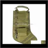 Decorations Festive Party Supplies Home & Garden Delivery 2021 Hanging Tactical Molle Father Christmas Stocking Dump Drop Utility Storage Bag