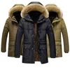 Män Outwear Jackor Vinter Tjock Varm Man Muti Färg Patchwork Hooded Stand Collar Coat Fickor Casual 7XL 211126