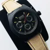 TW wyprodukowano automatyczny zegarek mechaniczny z 7753 ruch chronografu szafirowe lustro drobne stalowe obudowa skórzana opaska na wodoodporność Wodoodporna funkcja