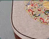 مخصص غرامة التطريز سعيدة الفجوة سادة مقعد مثلث كرسي وسادة المضادة للانزلاق غير طبيعي القطن الصينية الكتان العرقية مقعرة الجلوس ماتس