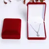 Sieraden zakjes zakken 1 st fluwelen bruiloft bruid ketting hanger doos geschenk snuisterij weergave case wynn22